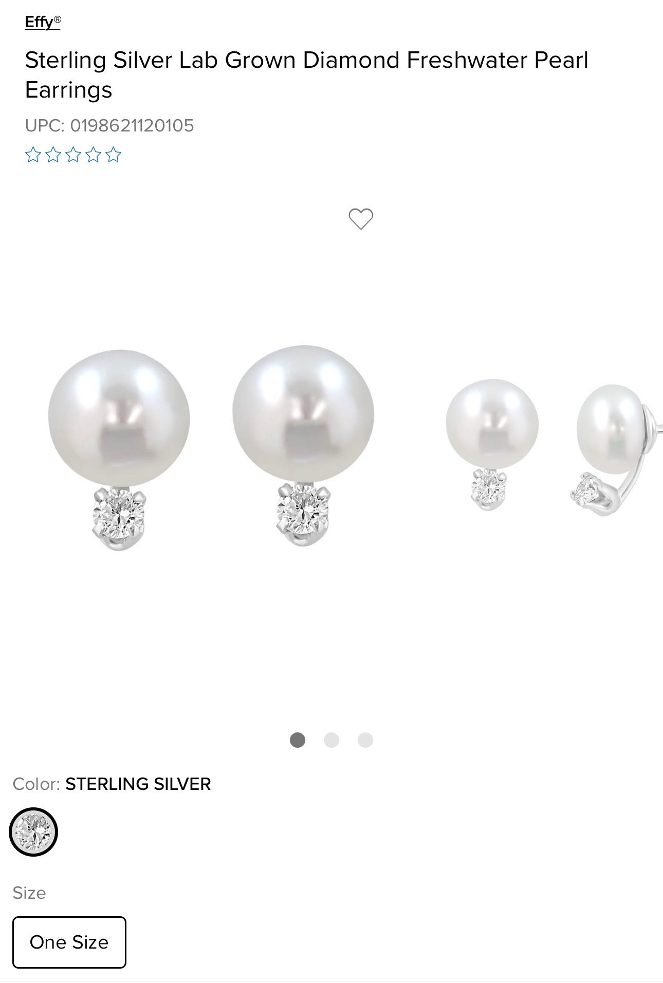 EFFY Collection Cultured Freshwater Pearl & Lab-Grown Diamond Stud Earrings