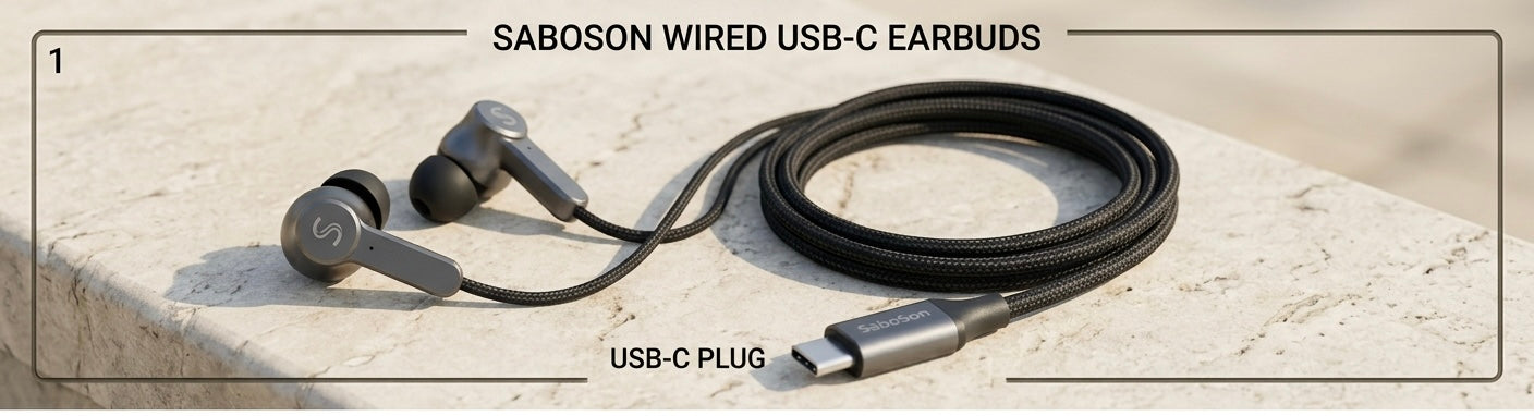 USB C Wired Earbuds