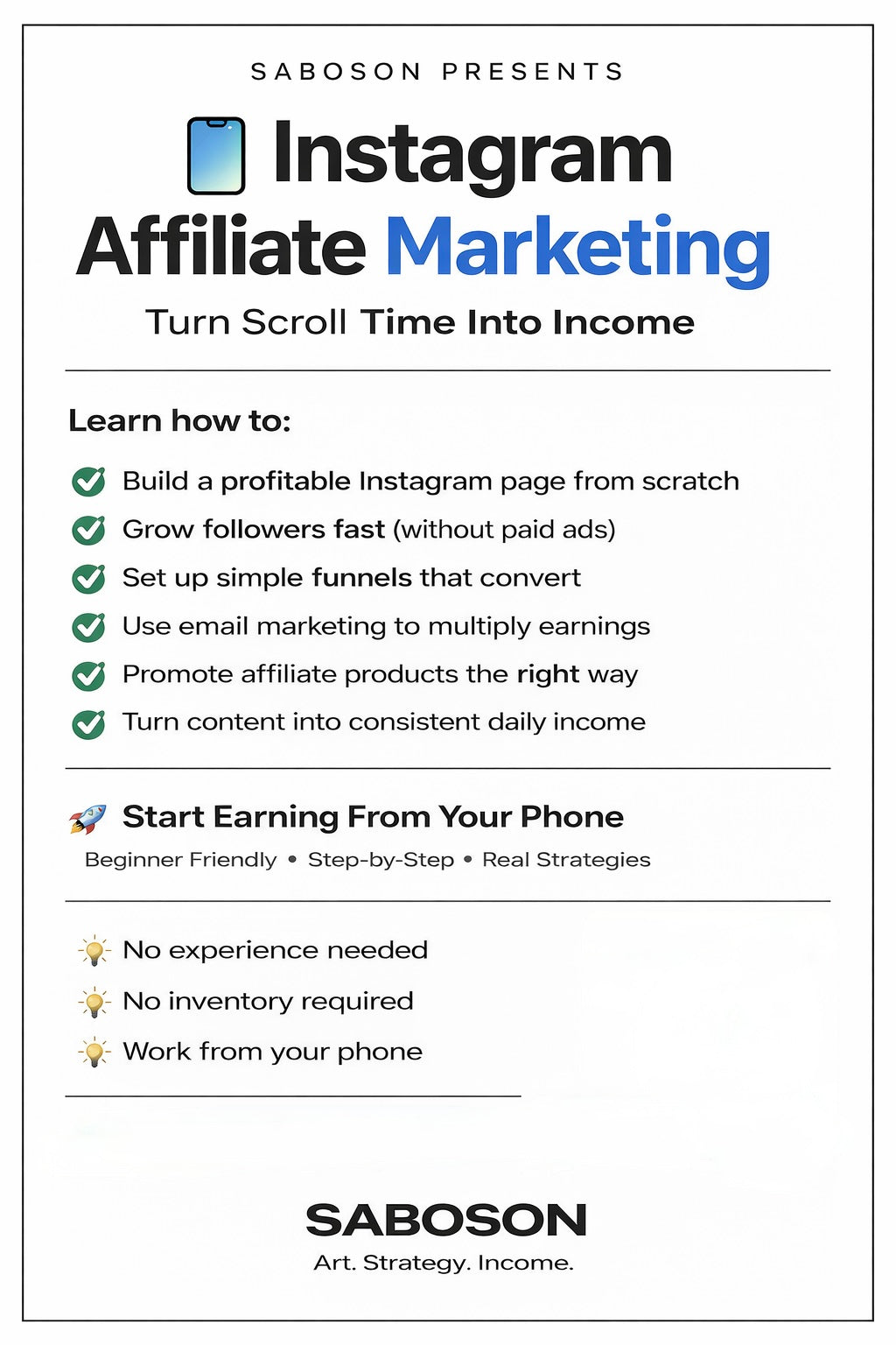 Course: Instagram Affiliate Marketing